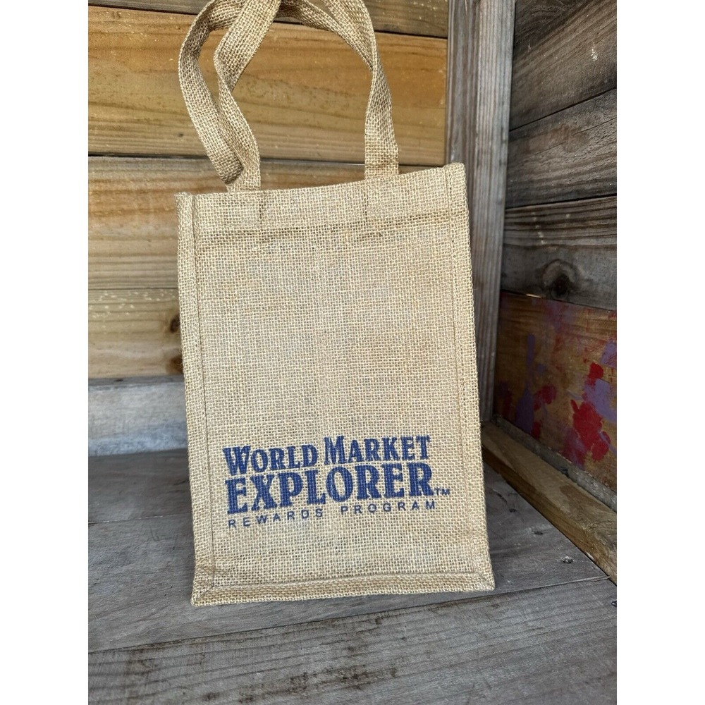 Four Bottles Burlap Bag Jute Wine Gift Bag Bag World Market Explorer